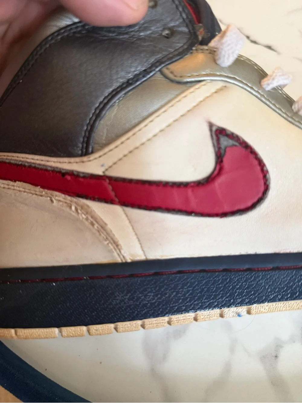 Air Jordan 1 Retro Olympic (2008) sz 13 mens , used no box !!!!